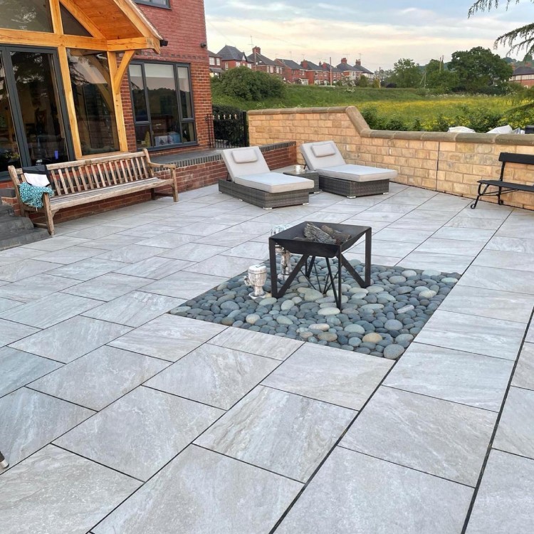 Icaria Beige Porcelain Paving Slab Tiles