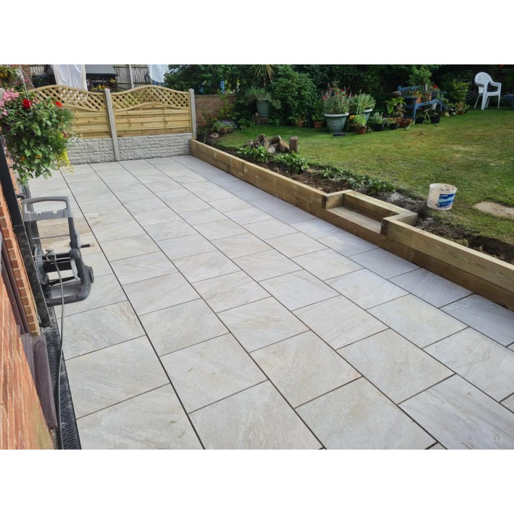 Icaria Beige Porcelain Paving Slab Tiles