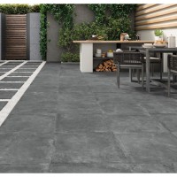 Merlot Dark Grey 60 x 90cm Porcelain Paving Slabs